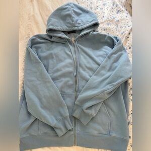 Brandy Melville Oversized blue zip up